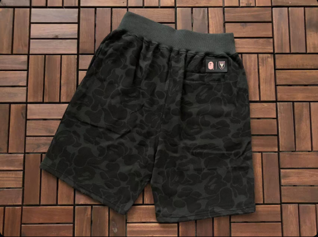BAPE black camo shorts