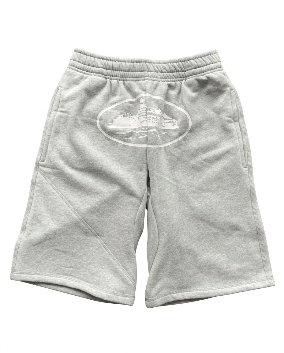 Corteiz Alcatraz grey shorts