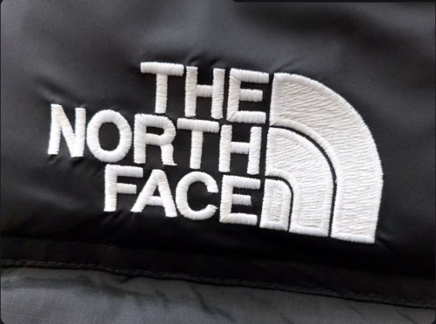North Face logo detail