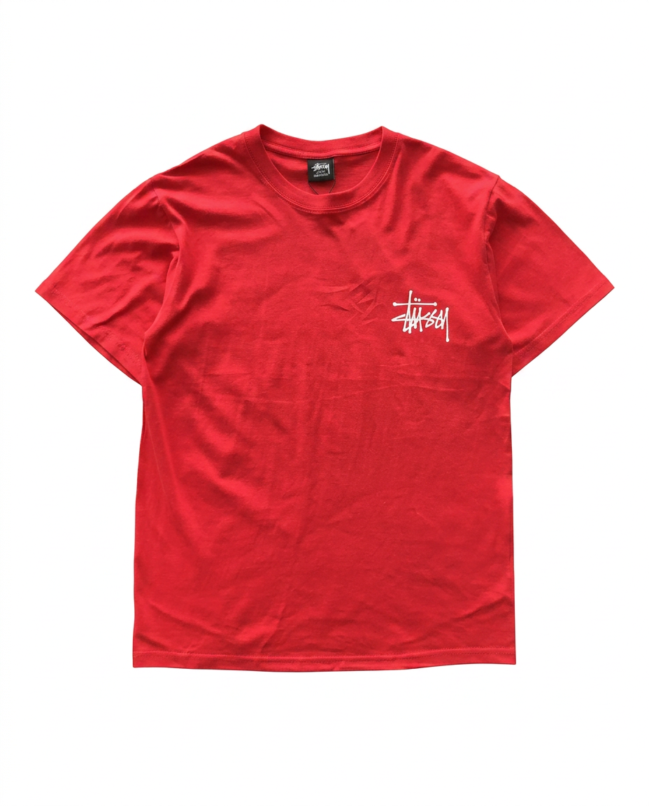 Stüssy red tee front