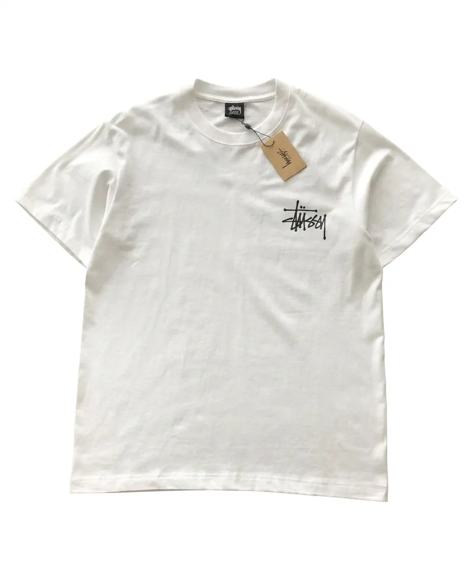 Stüssy white tee front